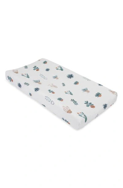 Little Unicorn Babies' Cotton Muslin Changing Pad Cover In Prickle Pot
