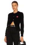 Comme Des Garçons Play Cardigan In Black