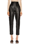 ALBERTA FERRETTI LEATHER SLIM PANT,ALBF-WP21