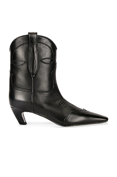 Khaite Dallas Ankle Boots In Black