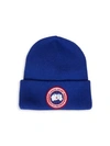 Canada Goose Arctic Disc Wool Beanie In Pacific Blue