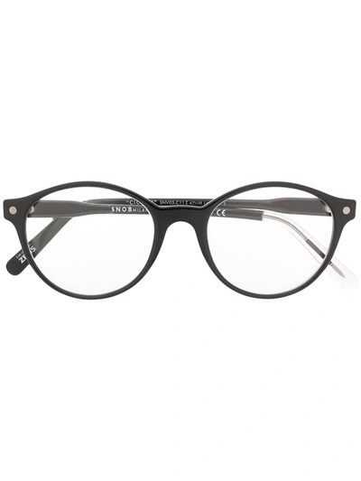 Snob Cicinin Round-frame Glasses In Black