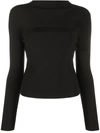 VERSACE CUT-OUT HIGH-NECK TOP