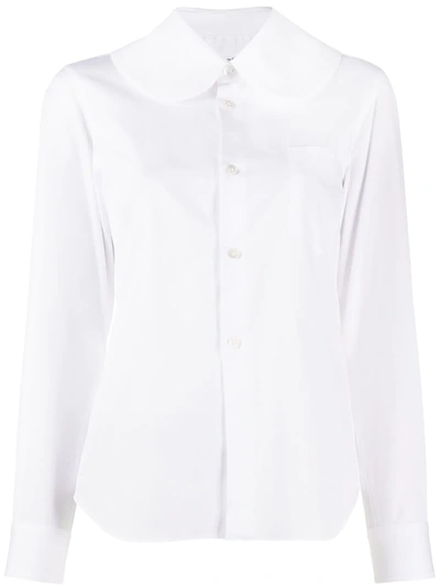 Comme Des Garçons Comme Des Garçons Long-sleeve Cotton Shirt In White