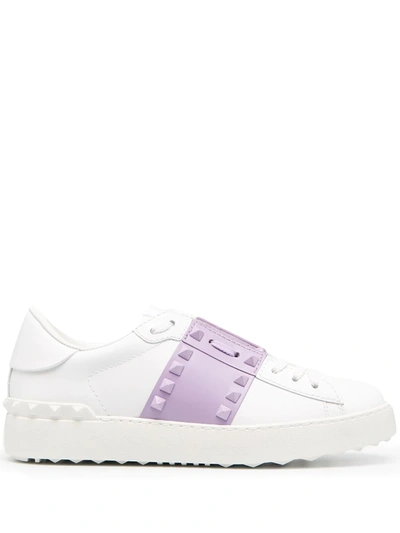 Valentino Garavani Rockstud Untitled Sneakers In White