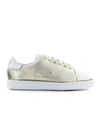 EMPORIO ARMANI GOLD NAPPA LEATHER SNEAKER