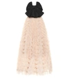 RED VALENTINO STRAPLESS TAFFETA AND TULLE GOWN,P00498095