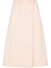FENDI DOUBLE-BREASTED A-LINE SKIRT,15859278