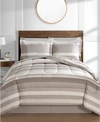 FAIRFIELD SQUARE COLLECTION AUSTIN STRIPE/SOLID REVERSIBLE 8 PC. COMFORTER SET, CREATED FOR MACY'S