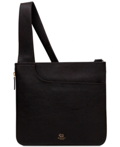 Radley London Pocket Bag Zip-top Leather Crossbody In Black,gold