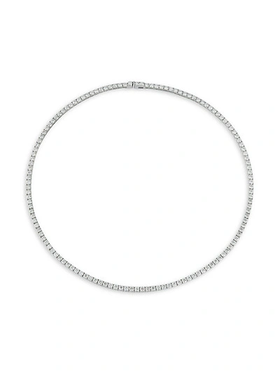 Nephora 14k White Gold & Diamond Necklace