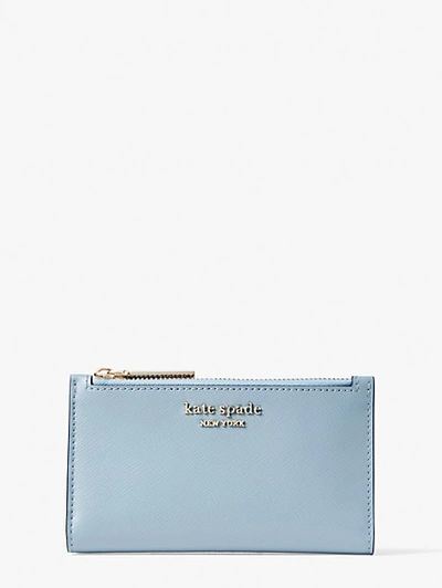 Kate Spade Spencer Small Slim Bifold Wallet In Horizon Blue