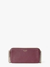 Kate Spade Margaux Double-zip Mini Crossbody In Deep Cherry