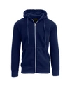 Galaxy By Harvic Men's Full Zip Fleece Hooded Sweatshirt In Navy