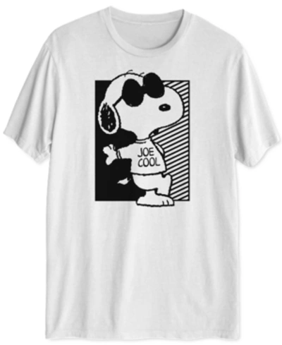 Hybrid Snoopy Too Cool Men's Graphic T-shirt In White