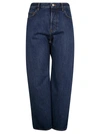 BALENCIAGA WIDE-LEG DENIM JEANS,626098TDW14 6020 DADDY WASH