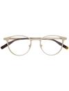Montblanc Rectangular Frame Glasses In Gold