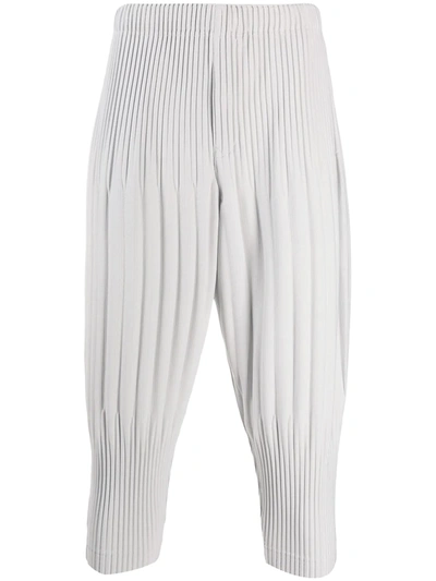 Issey Miyake Grey Cropped Basics Trousers