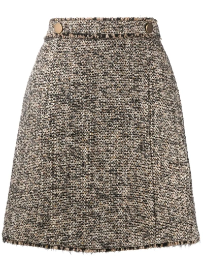 Seventy Tweed A-line Skirt In Neutrals