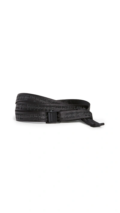 Off-white Mini Industrial Belt In Black Black