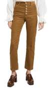 TORY BURCH CORDUROY BUTTON FLY JEANS