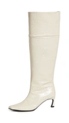 REIKE NEN POINTED SQUARE MID-HEEL LONG BOOTS