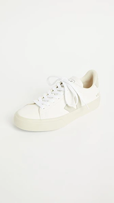 Veja Campo Sneakers In Extra White/natural Suede