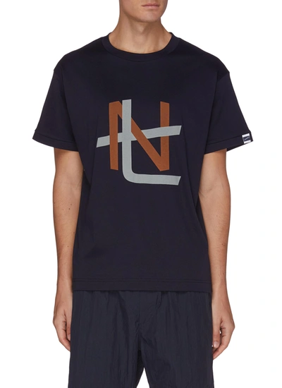 Nanamica Graphic Print T-shirt In Blue