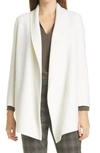 Theory Clairene Double-face Wool-cashmere Jacket In Ivory
