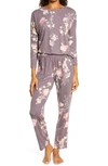 Flora Nikrooz Kathy Floral Pajamas In Burgundy