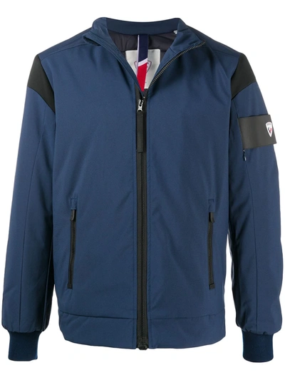 Rossignol Soft Shell Sports Jacket With Zip In Blue