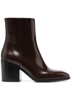 AEYDE LEANDRA ZIP-UP LEATHER BOOTS
