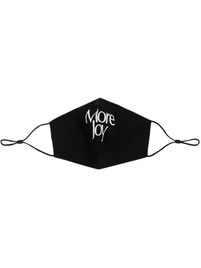 More Joy Logo印花口罩 In Black