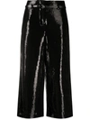 ERMANNO ERMANNO CROPPED WIDE-LEG TROUSERS