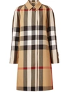 BURBERRY CHECK TWILL CAR COAT