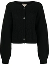 SEMICOUTURE CABLE-KNIT CARDIGAN