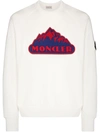 MONCLER MOUNTAIN ICON LOGO EMBROIDERED SWEATSHIRT