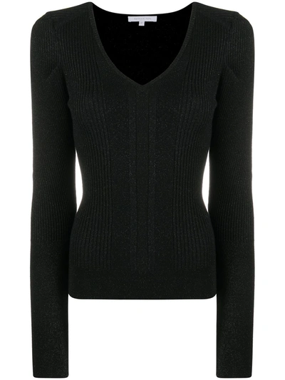 Patrizia Pepe V-neck Sweater In Black