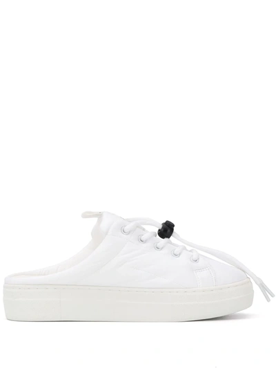 Sjyp Backless Padded Trainers In White