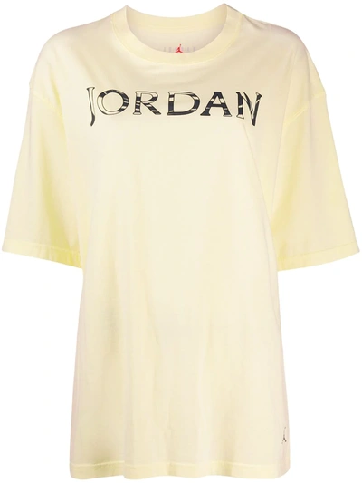 Nike Jordan Utility Cotton-jersey T-shirt In Yellow