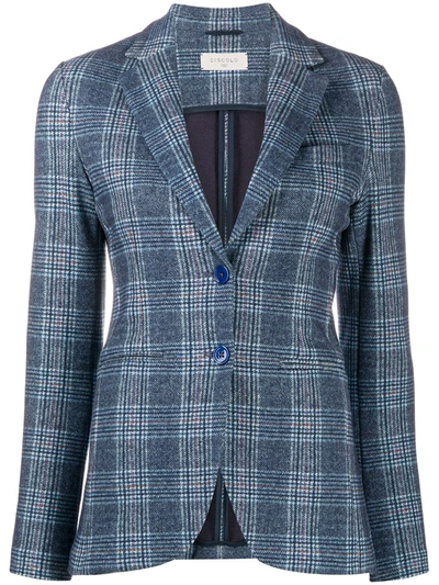 Circolo 1901 Checked Blazer Jacket In Blue