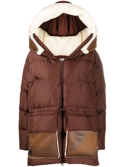 Bacon Long-sleeve Padded Coat In Brown