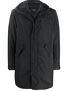 Mackage Edward Water Repellent Down Parka With Removable Bib In Black