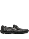 Ferragamo Driver With Gancini Ornament In Black
