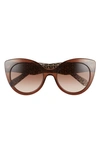 FERRAGAMO FERRAGAMO CLASSIC 54MM GRADIENT CAT EYE SUNGLASSES,SF964SL