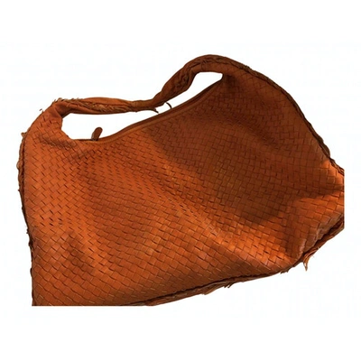 Pre-owned Bottega Veneta Orange Leather Handbag