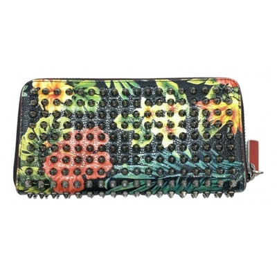 Pre-owned Christian Louboutin Panettone Multicolour Patent Leather Wallet
