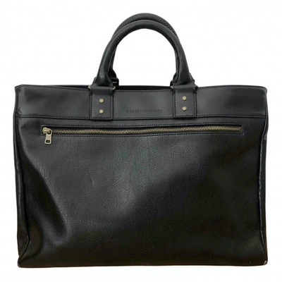 Pre-owned Emporio Armani Black Leather Bag