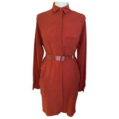 Pre-owned Paul Smith Red Silk Dress