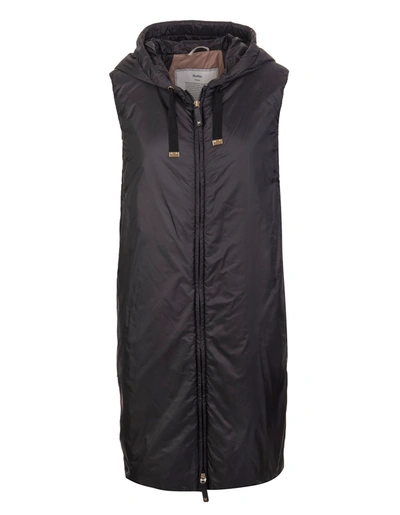 Max Mara Black 'greengi' Vest In Nero